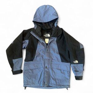 The North Face HydroSeal Mountain Shell Jacket – Blue & Black (Kids Medium)